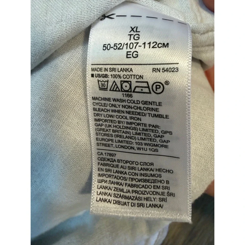 Banana Republic Mens Slim Fit Button Down Shirt XL Grey Cotton Long Sleeve